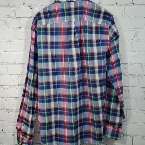 Men's Johnnie-O Hangin' Out Button Down Long-sleeved Size L Color Wake - Picture 13 of 15